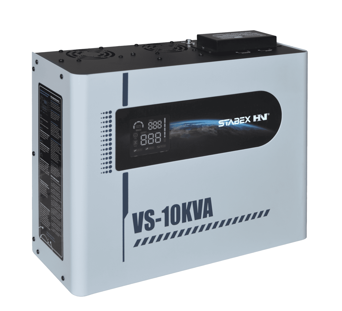 Стабілізатор напруги Stabex VS-10KVA, потужність 10 кВт, симісторний, 16 ключів, підходить для сонячних інверторів