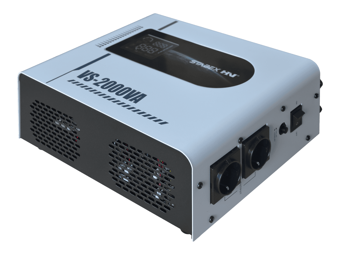 Стабілізатор напруги Stabex VS-2000VA, 2200 Вт, симісторний, 16 ключів, підходить для сонячних інверторів