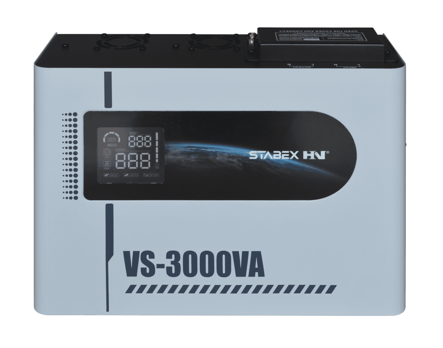 Стабілізатор напруги Stabex VS-3000VA, потужність 3500 Вт, симісторний, 16 ключів, підходить для сонячних інверторів