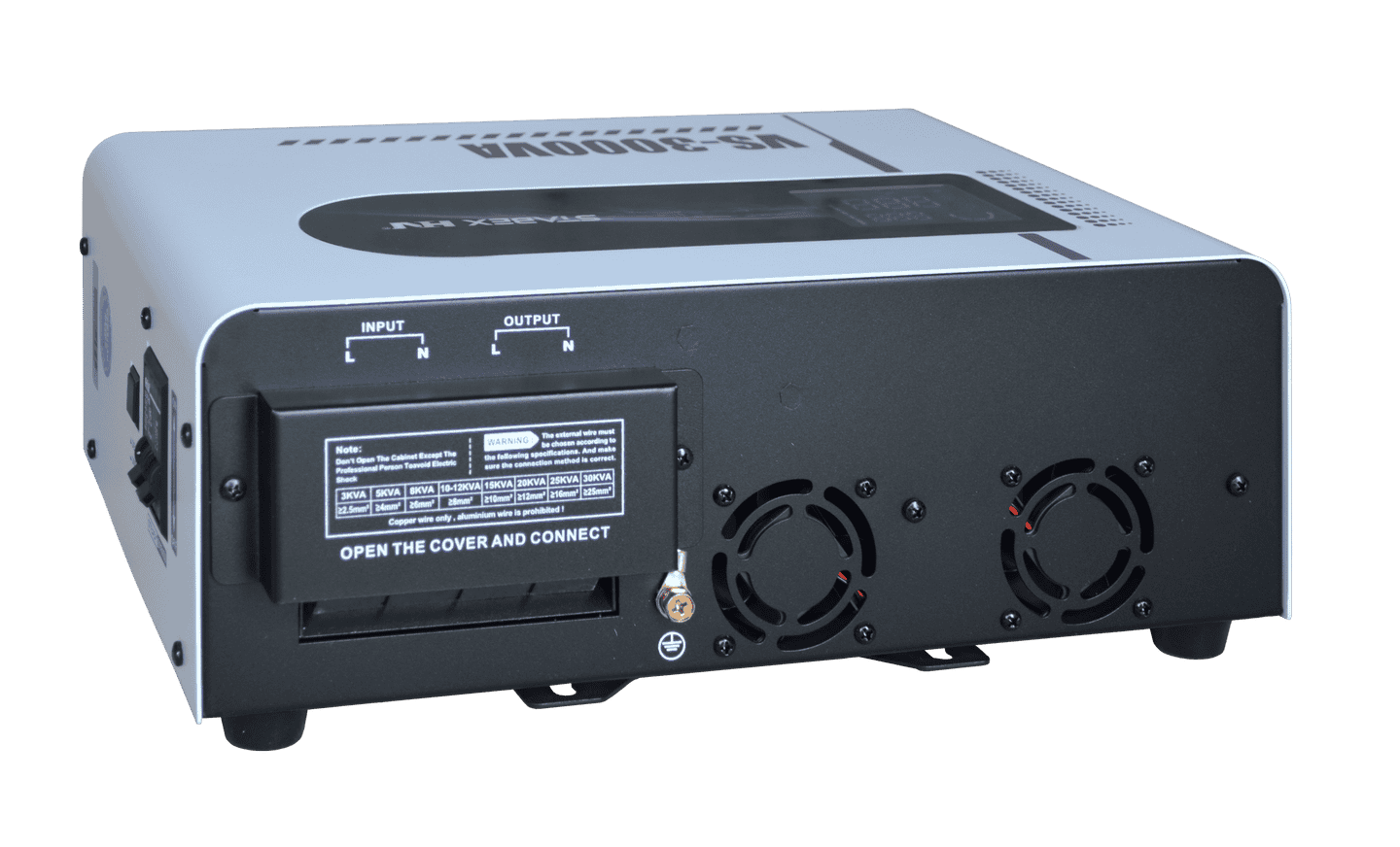 Стабілізатор напруги Stabex VS-3000VA, потужність 3500 Вт, симісторний, 16 ключів, підходить для сонячних інверторів