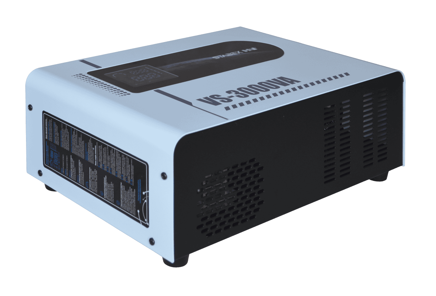 Стабілізатор напруги Stabex VS-3000VA, потужність 3500 Вт, симісторний, 16 ключів, підходить для сонячних інверторів