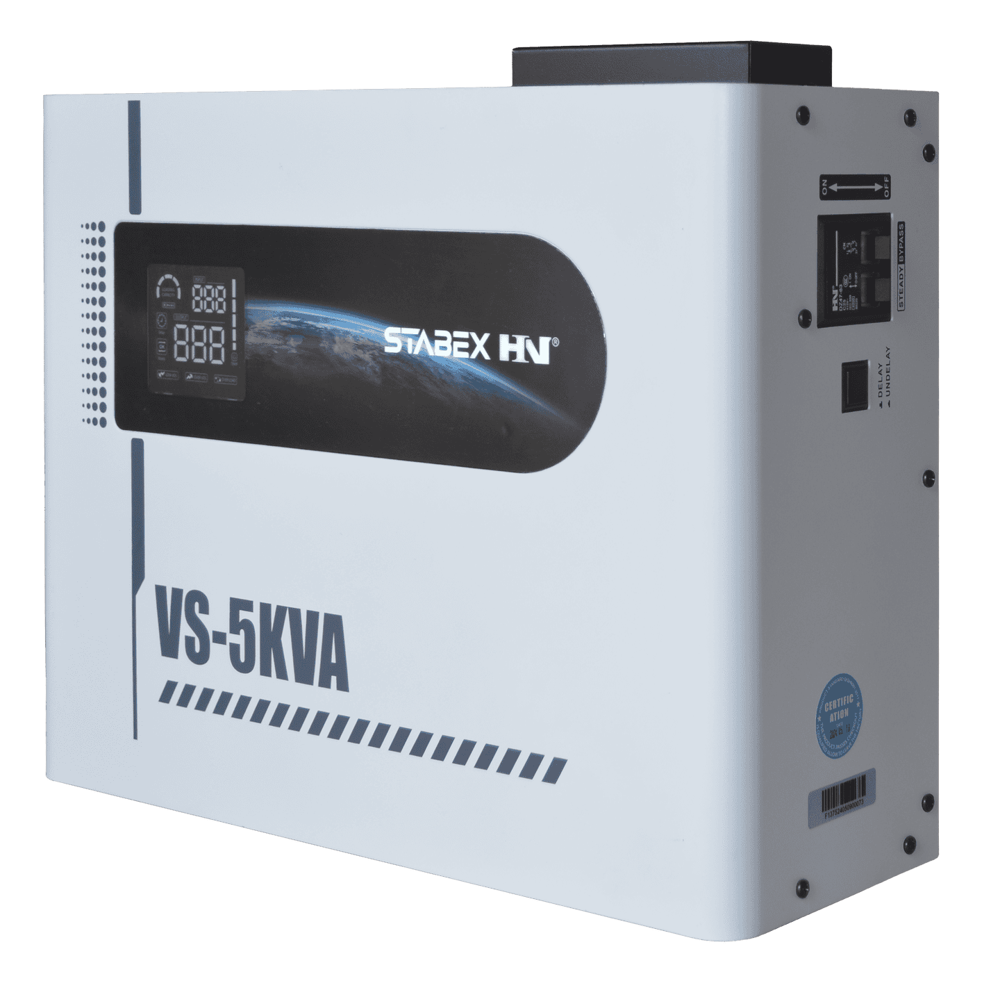 Стабілізатор напруги Stabex VS-5KVA, потужність 5500 Вт, симісторний, 16 ключів, підходить для сонячних інверторів