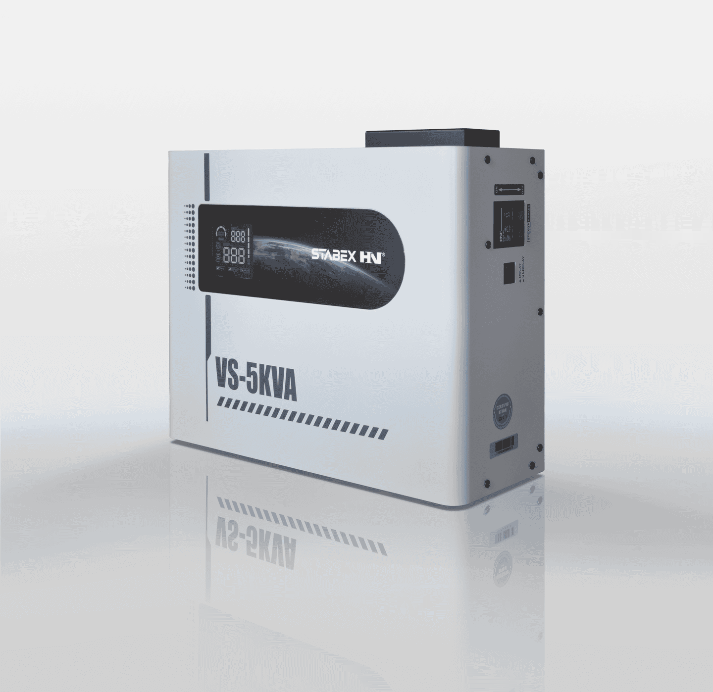 Стабілізатор напруги Stabex VS-5KVA, потужність 5500 Вт, симісторний, 16 ключів, підходить для сонячних інверторів