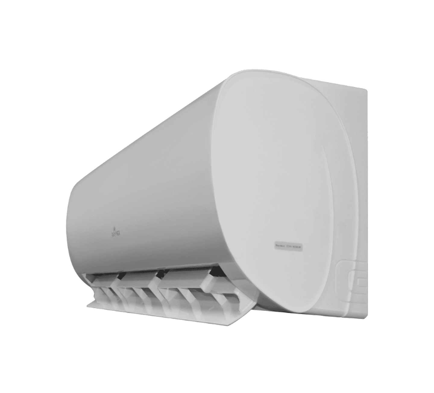 Настінний фанкойл Raymer FAN-102BGW, вбудований Wi-Fi, інверторний 1020 м³/год, 5.41 кВт, до 55 м²