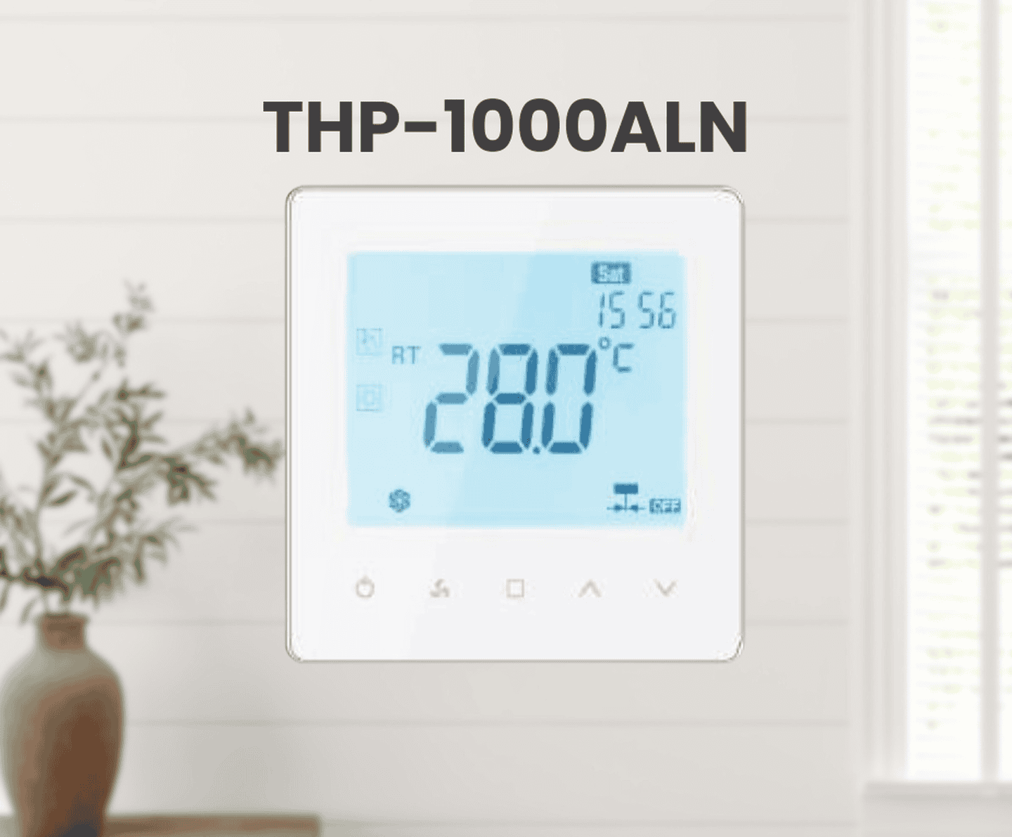 Електронний сенсорний термостат THP-1000ALN для фанкойлів Midea/Idea