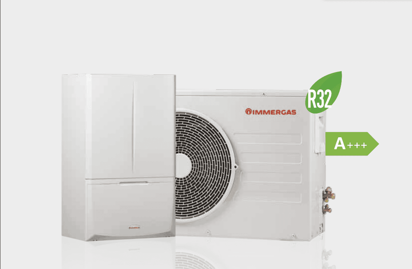 Тепловий насос Immergas Magis Combo 6 Plus V2 6 кВт, інвертор до -20°C, спліт-система до 60 кв.м, 220 В, з вбудованим конденсаційним котлом