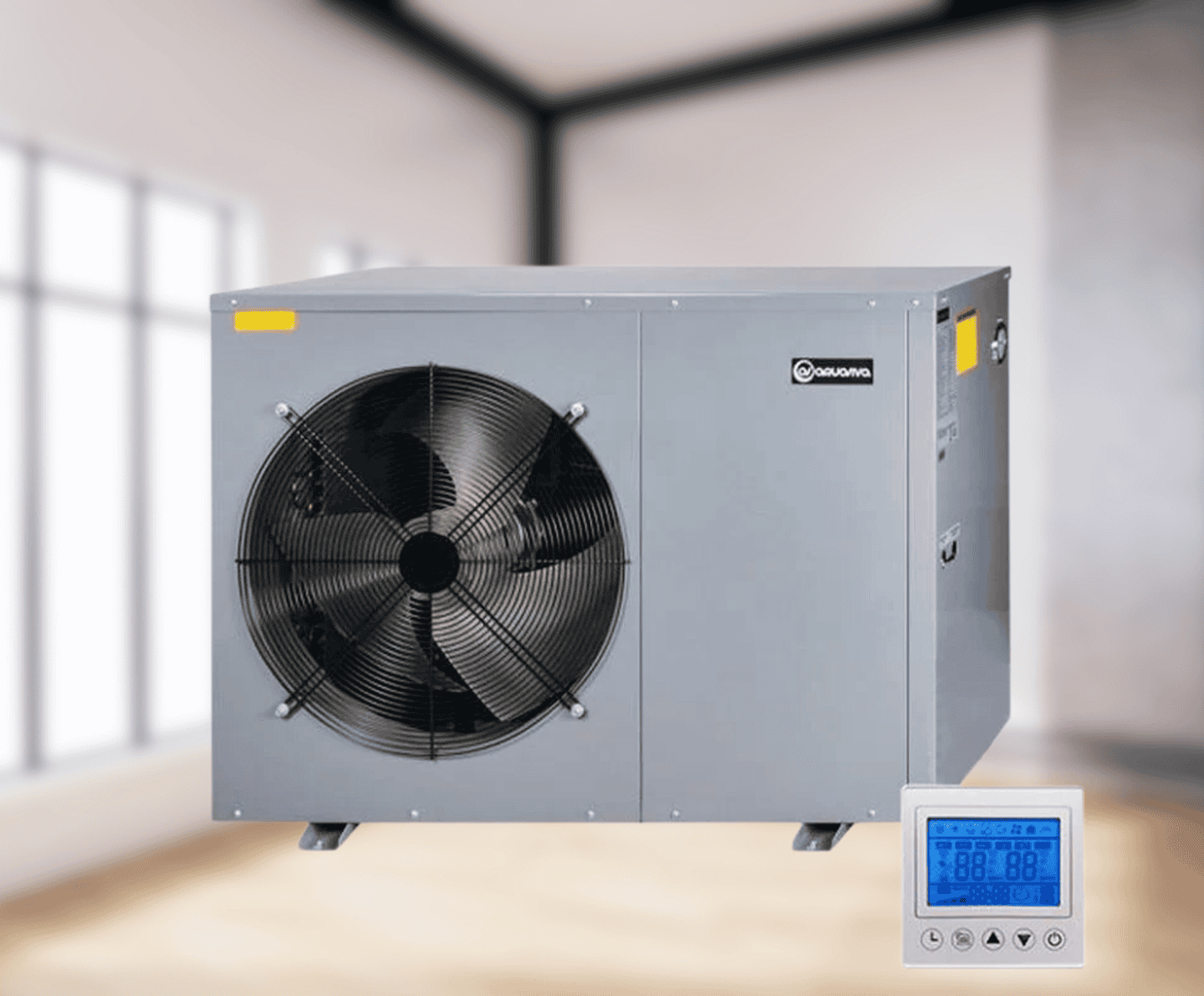 Інверторний тепловий насос Aquaviva AVH7M (6,8 кВт), до -20°C, моноблок до 70 кв.м, 220 В, з циркуляційним насосом