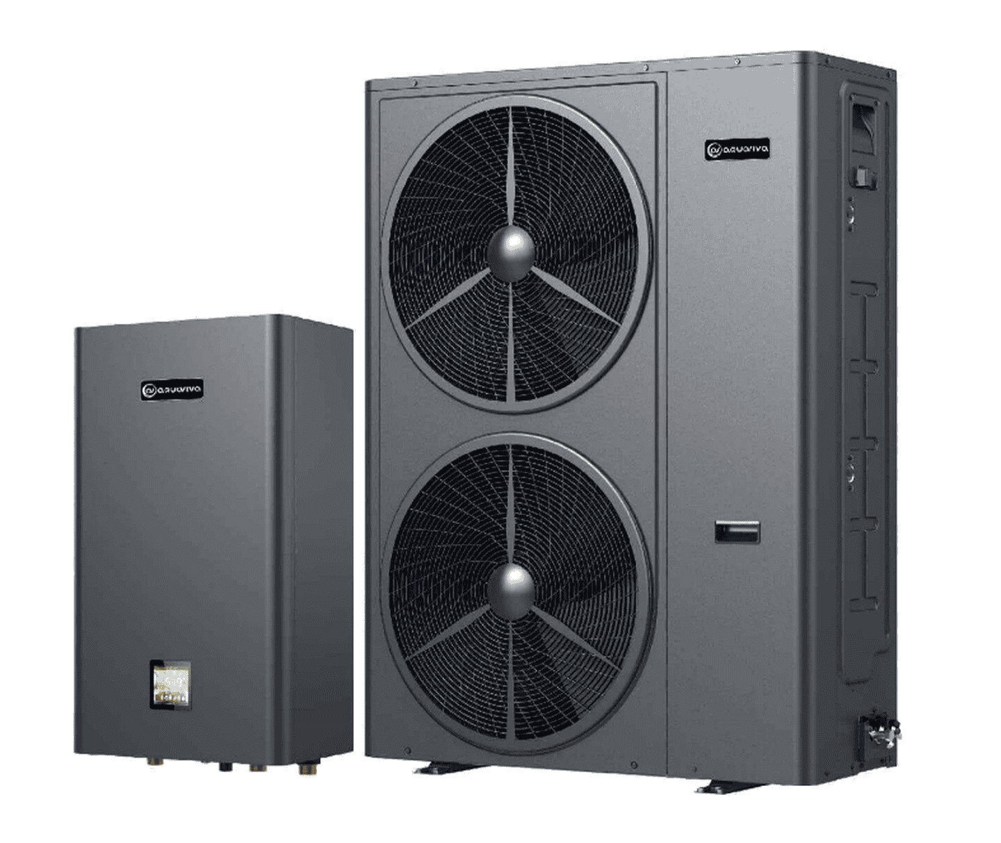 Инверторный тепловой насос Aquaviva Plus 16 (15.57 кВт), до -25°C, сплит-система до 160 кв.м, 220 В, с циркуляционным насосом и трехходовым клапаном