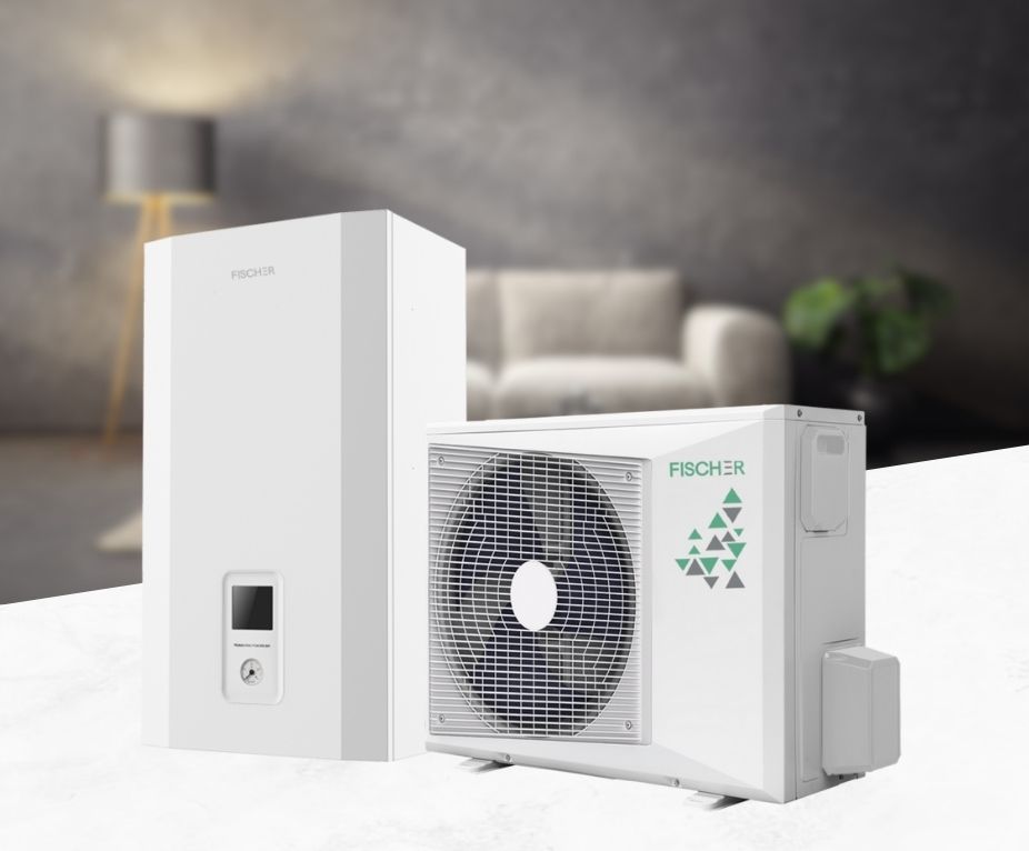 Інверторний тепловий насос Fischer FHP-GM08-A/FHP-OU05-A, до -28°C, спліт-система до 50 кв.м