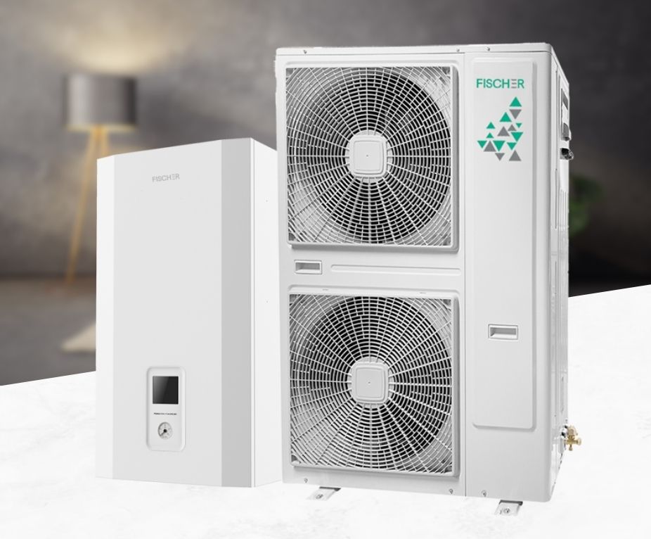 Інверторний тепловий насос Fischer FHP-OU14-A/FHP-GM16-AW, до -28°C, спліт-система до 140 кв.м (вбудований Wi-Fi)