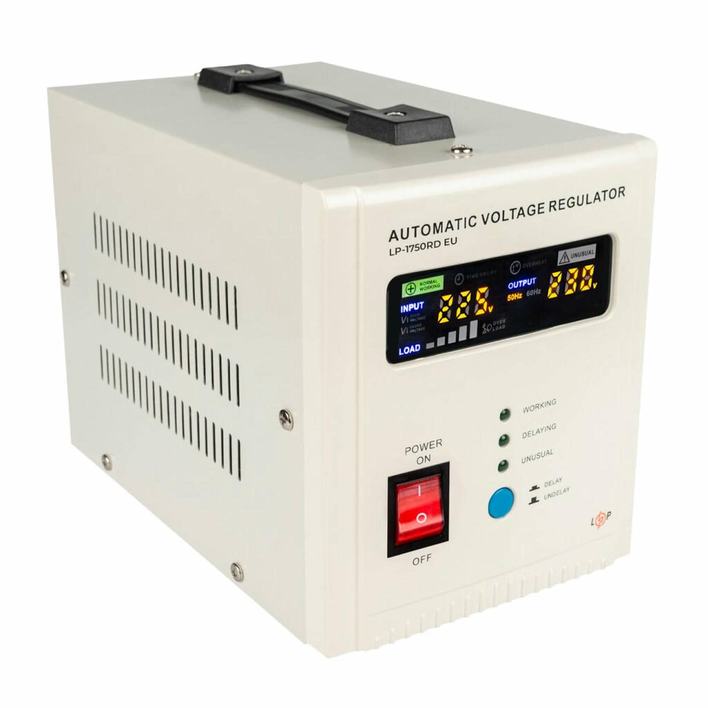 Стабілізатор напруги LogicPower LP-1750RD EU однофазний на 1 кВт, релейний, 7 ступенів стабілізації