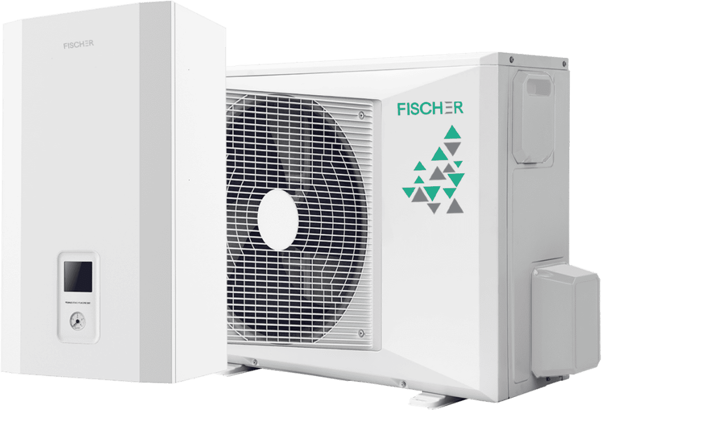 Інверторний тепловий насос Fischer FHP-OU08-A/FHP-GM08-A, до -28°C, спліт-система до 80 кв.м