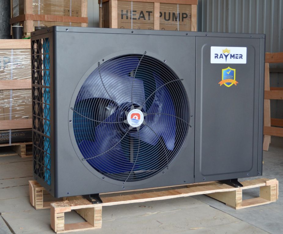 Тепловий насос повітря-вода Raymer RAY-10MN2 black на 10 кВт, On/Off до -20 °C, моноблок до 100 кв.м. 220V