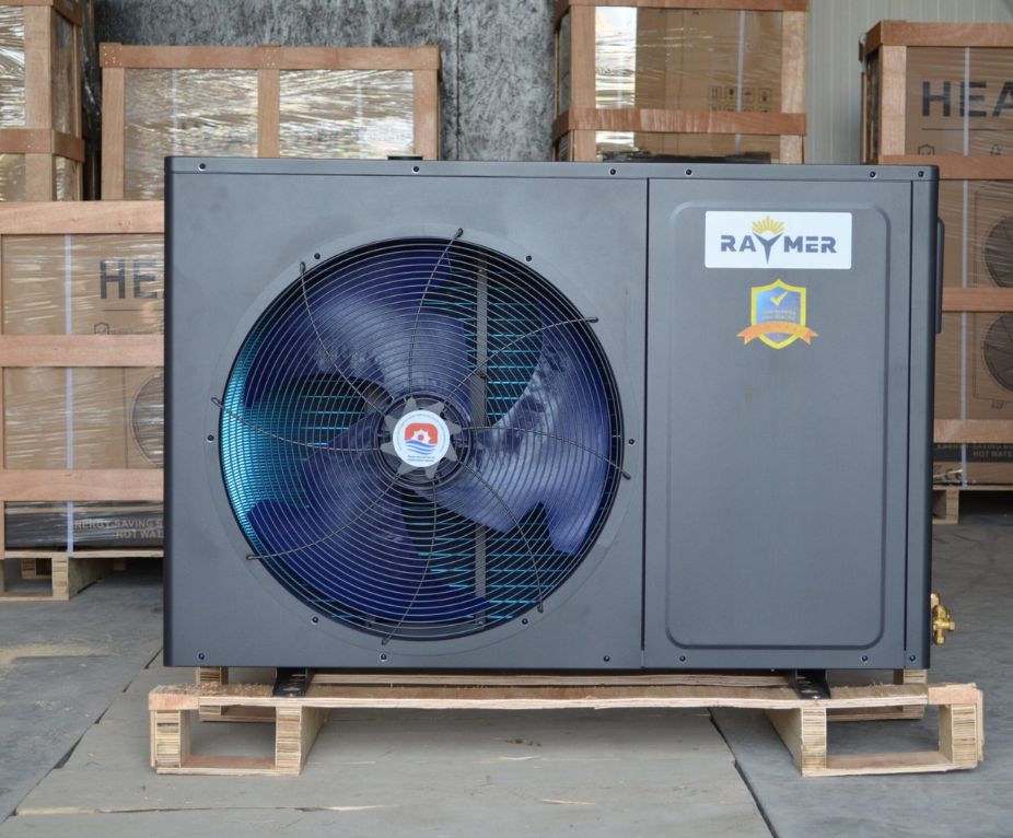 Тепловий насос повітря-вода Raymer RAY-10MN2 black на 10 кВт, On/Off до -20 °C, моноблок до 100 кв.м. 220V