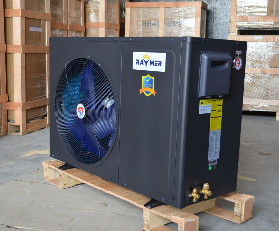 Тепловий насос повітря-вода Raymer RAY-10MN2 black на 10 кВт, On/Off до -20 °C, моноблок до 100 кв.м. 220V