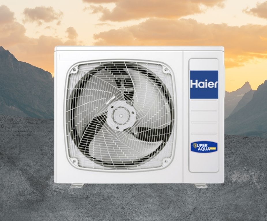 Тепловий насос Haier Super Aqua Monobloc AU052FYCRA(HW) 5 кВт, інвертор до -20 °C, до 50 кв.м. 220V