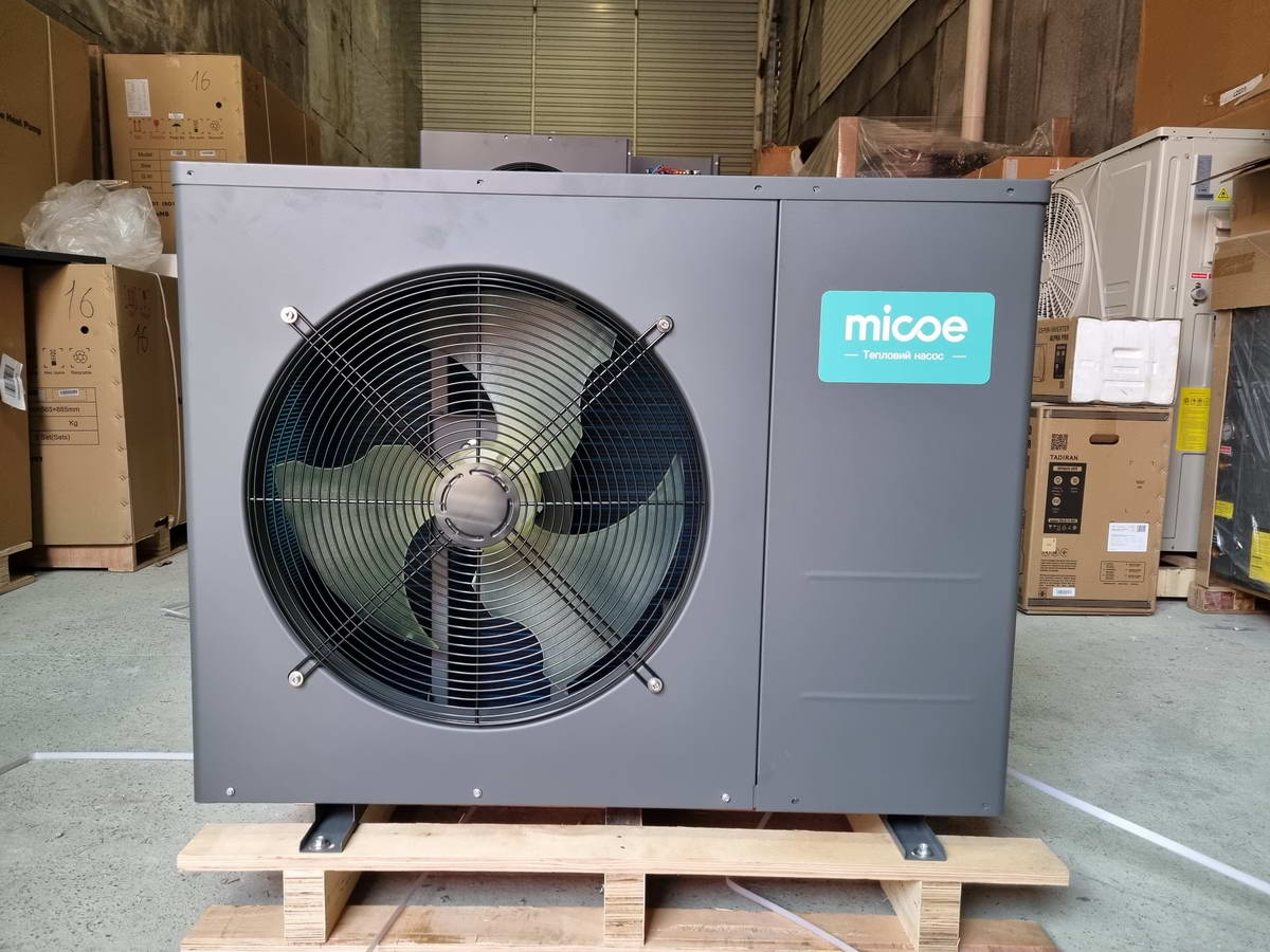 Інверторний тепловий насос Micoe MMHP-012A1S на 12 кВт, робота при -30°C, площа до 120 кв.м
