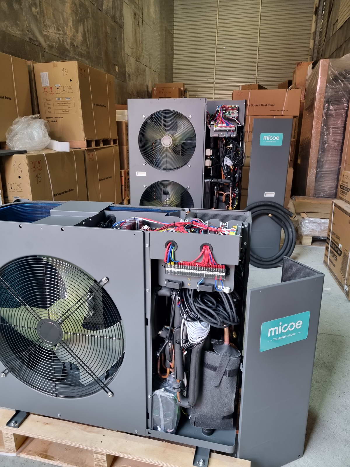 Інверторний тепловий насос Micoe MMHP-012A1S на 12 кВт, робота при -30°C, площа до 120 кв.м