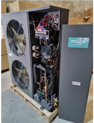 Інверторний тепловий насос Micoe MMHP-018A1S на 20,8 кВт, робота при -30°C, площа до 200 кв.м