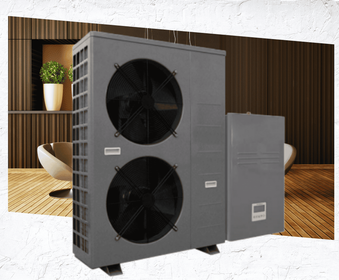 Інверторний тепловий насос Micoe MMHP-018A1S на 20,8 кВт, робота при -30°C, площа до 200 кв.м