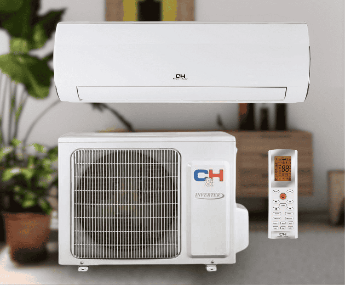 Кондиціонер Cooper&Hunter серія DAYTONA CH-S24FTXD2-WP 7,1 кВт, інвертор до -25°C/+46°C, до 70 м², WHITE