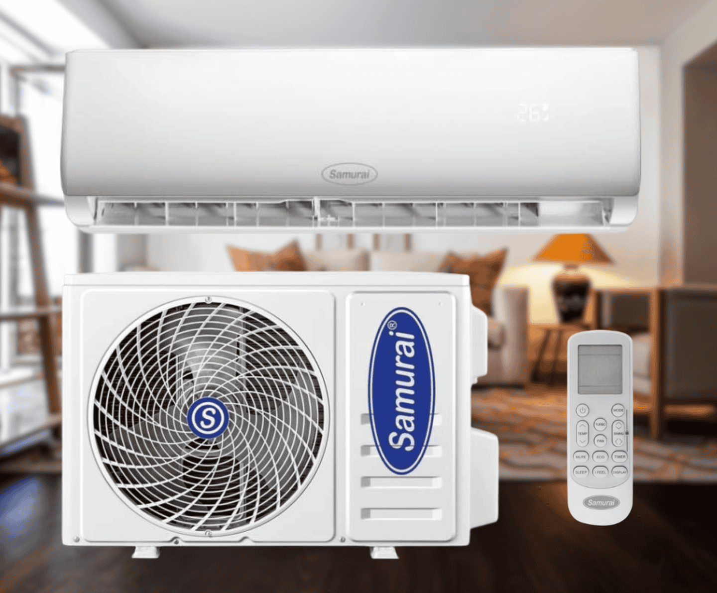 Кондиціонер Samurai Elite SMA-07HRN8T ON/OFF 2,1 кВт, до 20 кв.м, робота при -7/+43°C, 220 В
