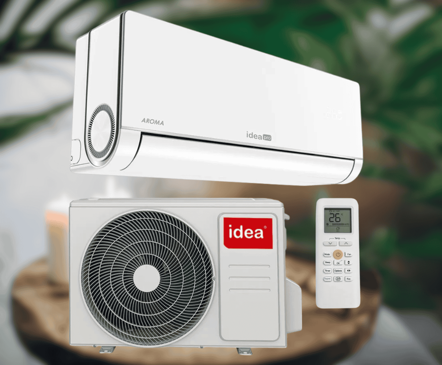 Кондиционер Idea Pro AROMA IPA-09HRTPL-FN8, инверторный, 2.68 кВт, до 30 кв.м, работа при -25/+53°C, 220 В
