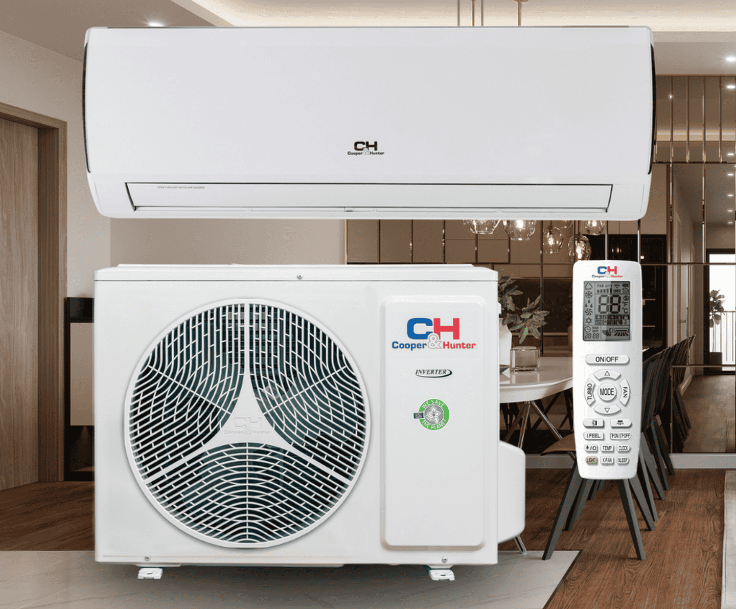 Кондиціонер Cooper&Hunter серія VERITAS CH-S07FTXQ2-NG 2.35 кВт, інвертор до -15°C/+43°C, до 25 м²