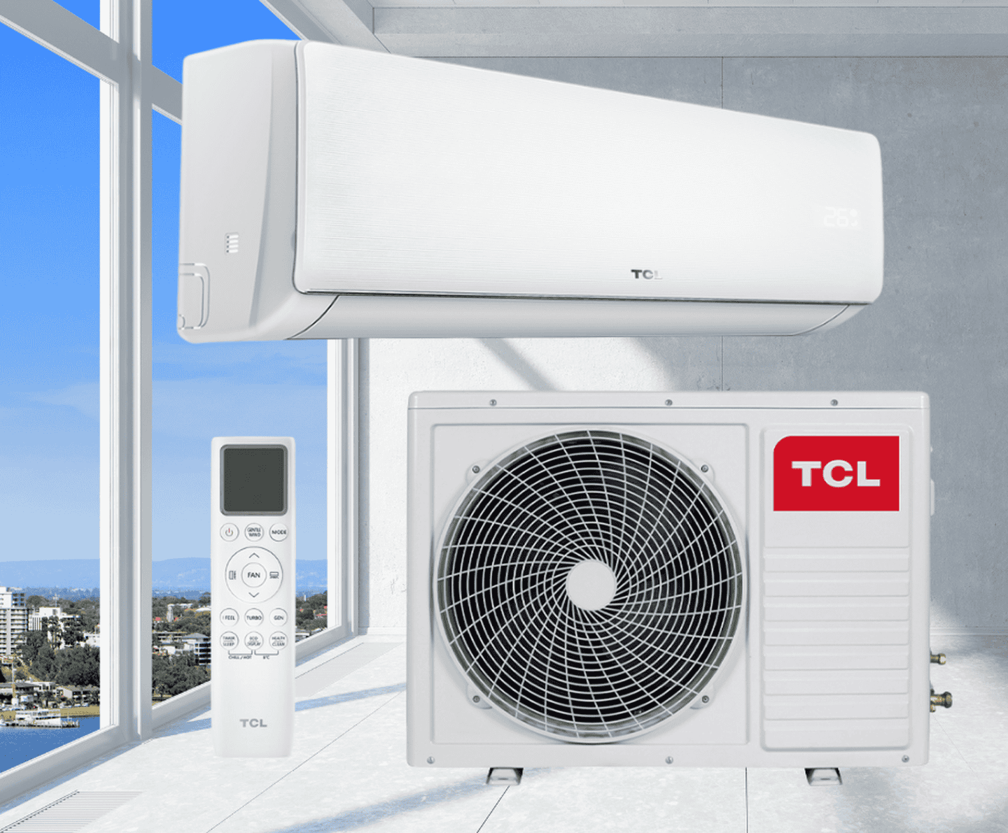 Кондиціонер TCL TAC-09CHSD/XAB1IHB Elite серія XAB1 2,6 кВт, інверторний до -30°C/+53°С, до 30 м²