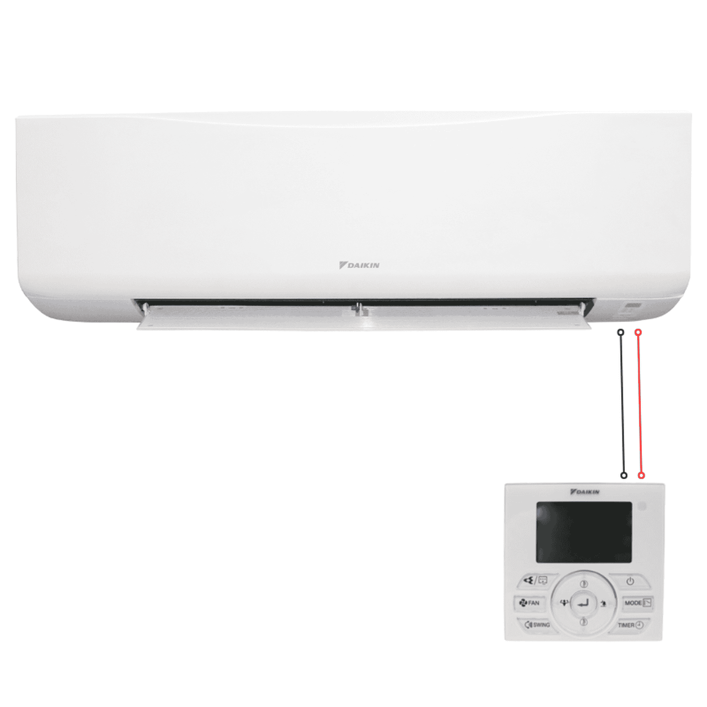 Настінний фанкойл Daikin FWT04HTV 3,3 кВт, 220 В, нагрівання/охолодження до 35 м², Flash Streamer