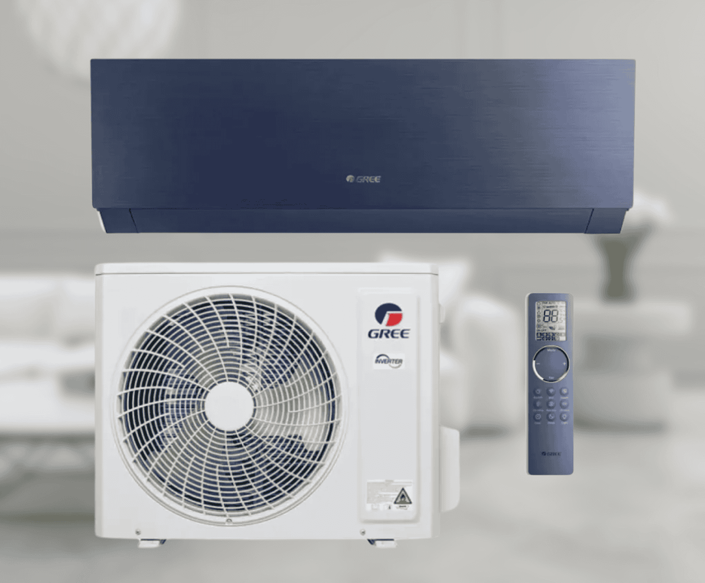 Кондиционер GREE Clivia GWH18AUDXD-K6DNA1A, инверторный, 5,3 кВт, до 45-55 кв.м, работа при -25/+50°C, 220 В
