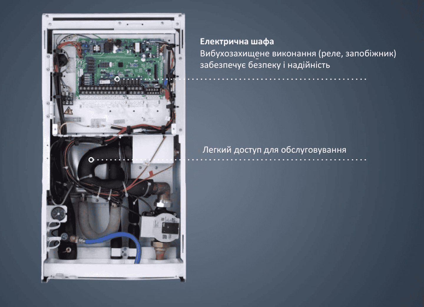 Інверторний тепловий насос Electrolux EMHP-10V/N8 EEC+EHB-100/N8 EEC до -25°/+43°С, спліт-система 10 кВт, до 100 м², 220В