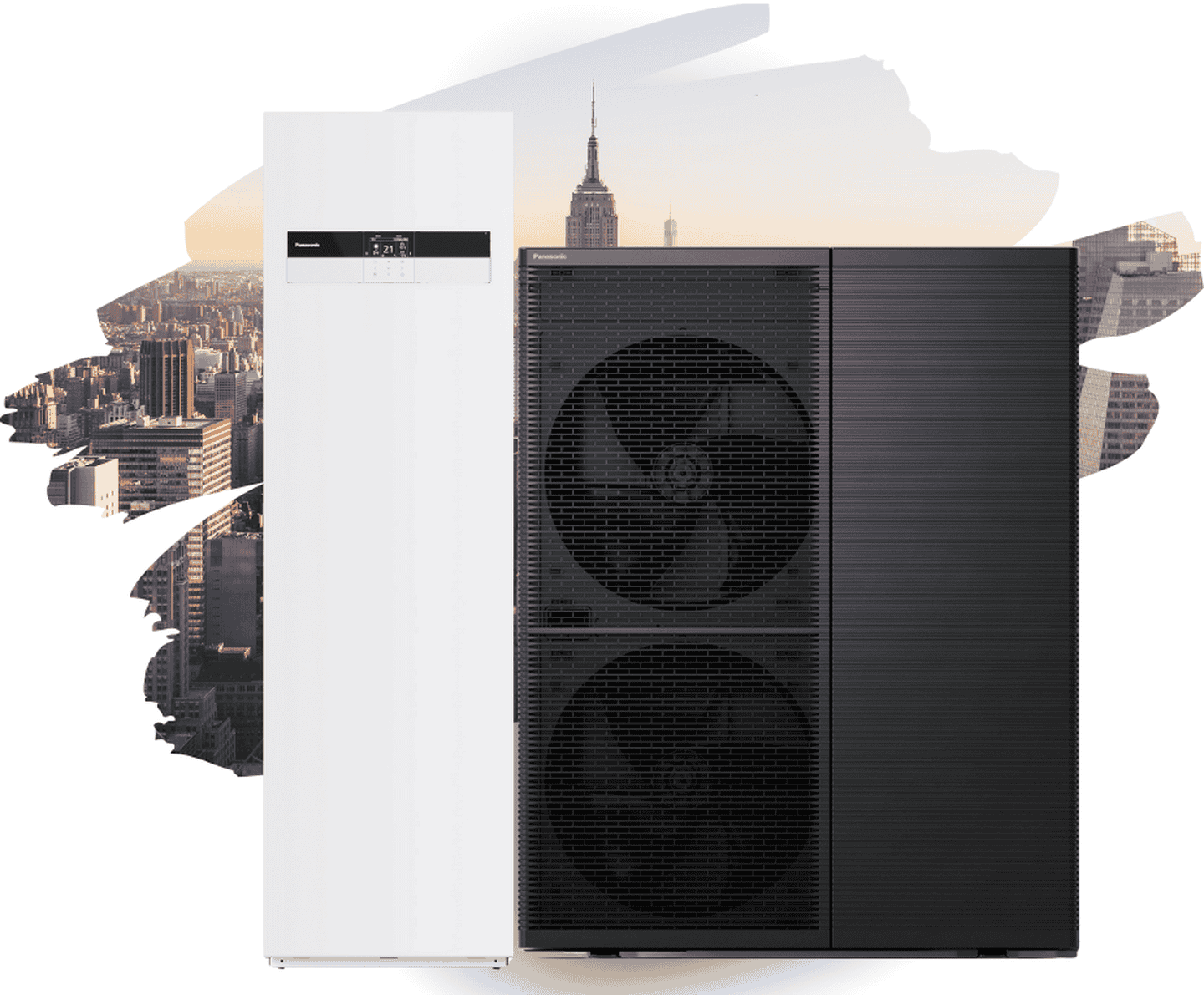 Тепловий насос Panasonic Aquarea T‑CAP All in One серія М R290 (WH-ADC0316M9E83/WH-WXG09ME8) на 9 кВт, до 100 м², вбудований бак ГВП 260л, робота при -28°С/+43°С, 380В