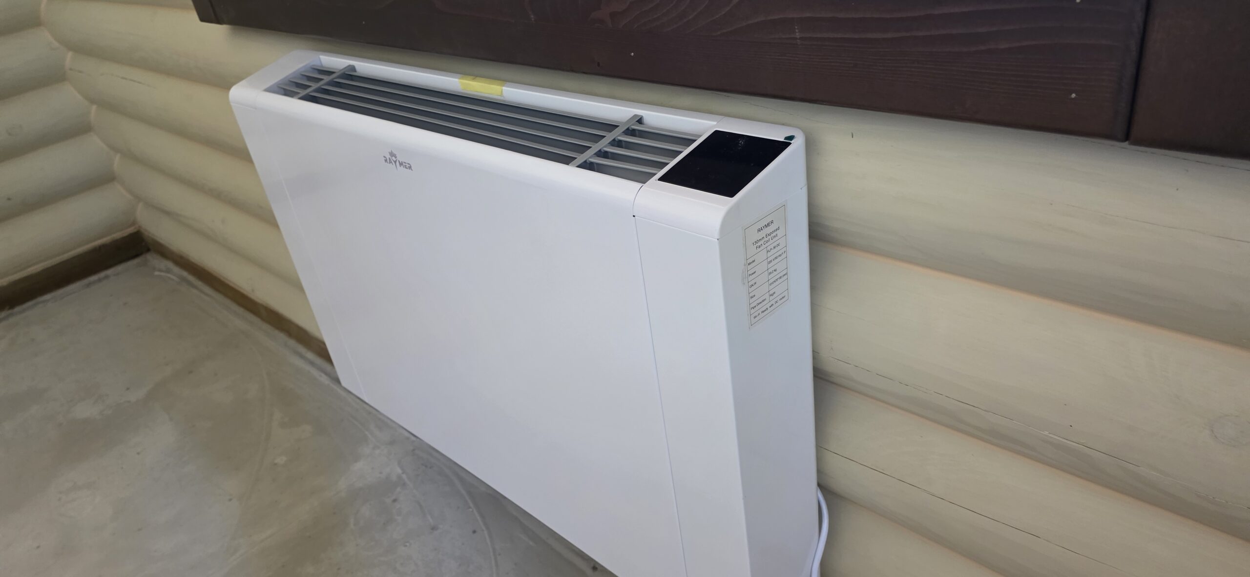 Підлоговий фанкойл Raymer FLP-30DC з WI-FI, до 30 кв.м, двотрубний, інверторний