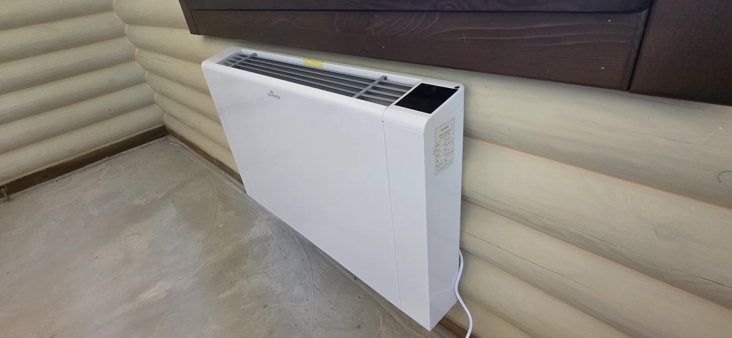 Підлоговий фанкойл Raymer FLP-30DC з WI-FI, до 30 кв.м, двотрубний, інверторний