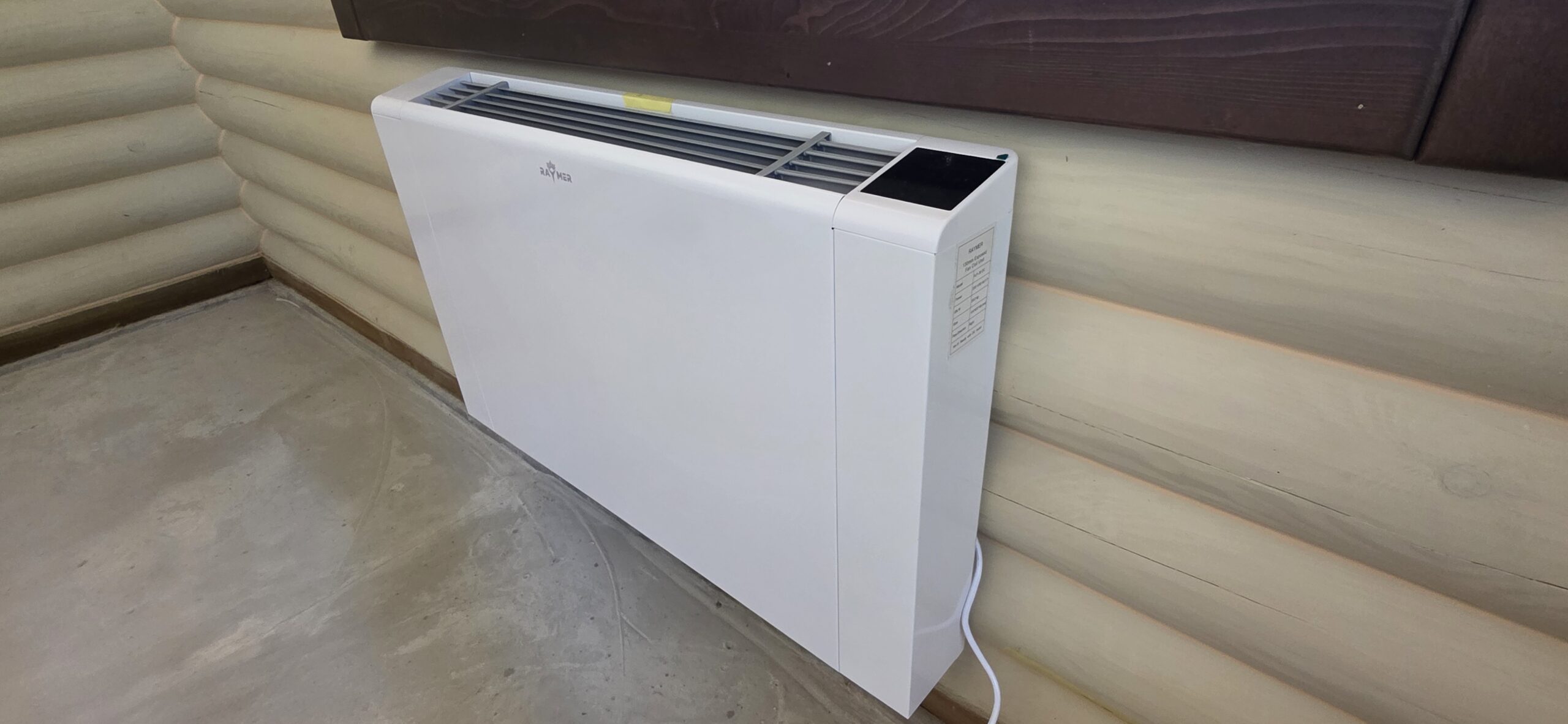 Підлоговий фанкойл Raymer FLP-30DC з WI-FI, до 30 кв.м, двотрубний, інверторний