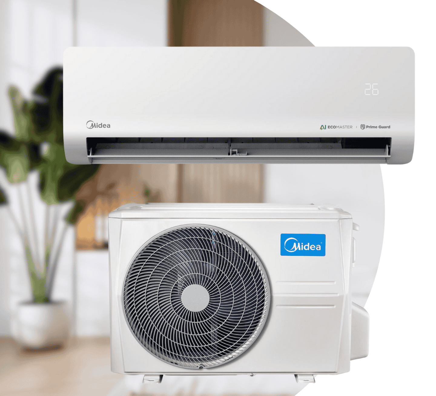 Кондиціонер Midea EAZY MSEZ-09HRFN8-I/MSEZ-09HRFN8-O, інверторний, 2,64 кВт, до 30 кв.м, робота при -25/+50°C, 220 В