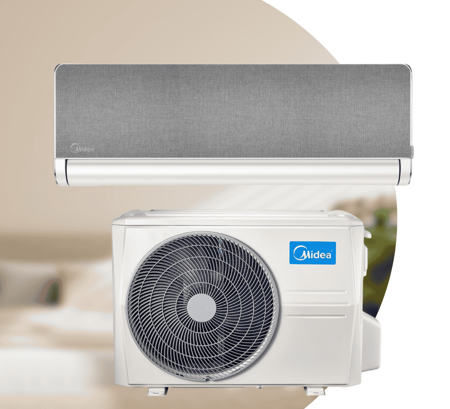 Кондиціонер Midea PENROSE MSXT-18HRFN8-SILVER-I/MSXT-18HRFN8-SILVER-O, інверторний, 5,3 кВт, до 50 кв.м, робота при -25/+50°C, 220 В