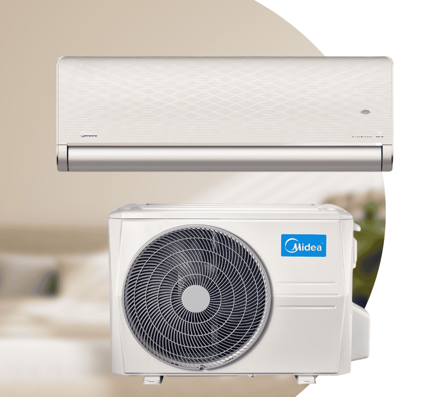 Кондиціонер Midea PENROSE MSXT-18HRFN8-GOLD-I/MSXT-18HRFN8-GOLD-O, інверторний, 5,3 кВт, до 50 кв.м, робота при -25/+50°C, 220 В