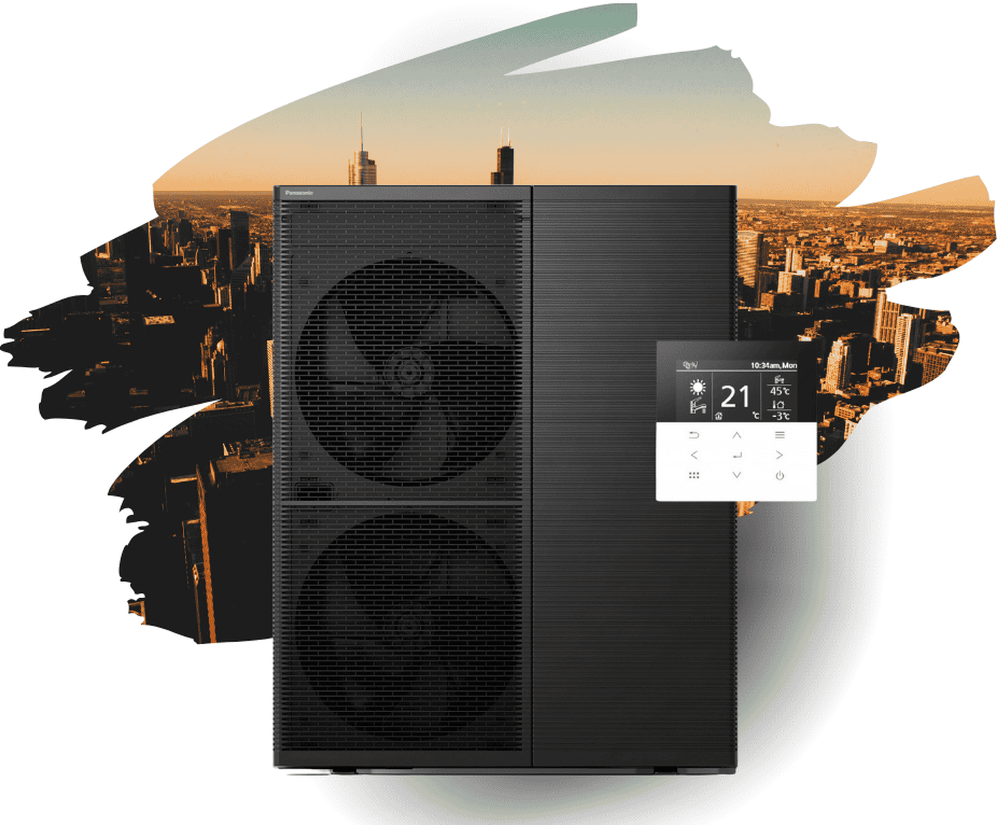 Тепловий насос Panasonic Aquarea High Performance серія М R290 (CZ-RTW2/WH-WDG12ME5) на 12 кВт, до 120 м², інвертор при -25°С/+43°С, 220В, моноблок